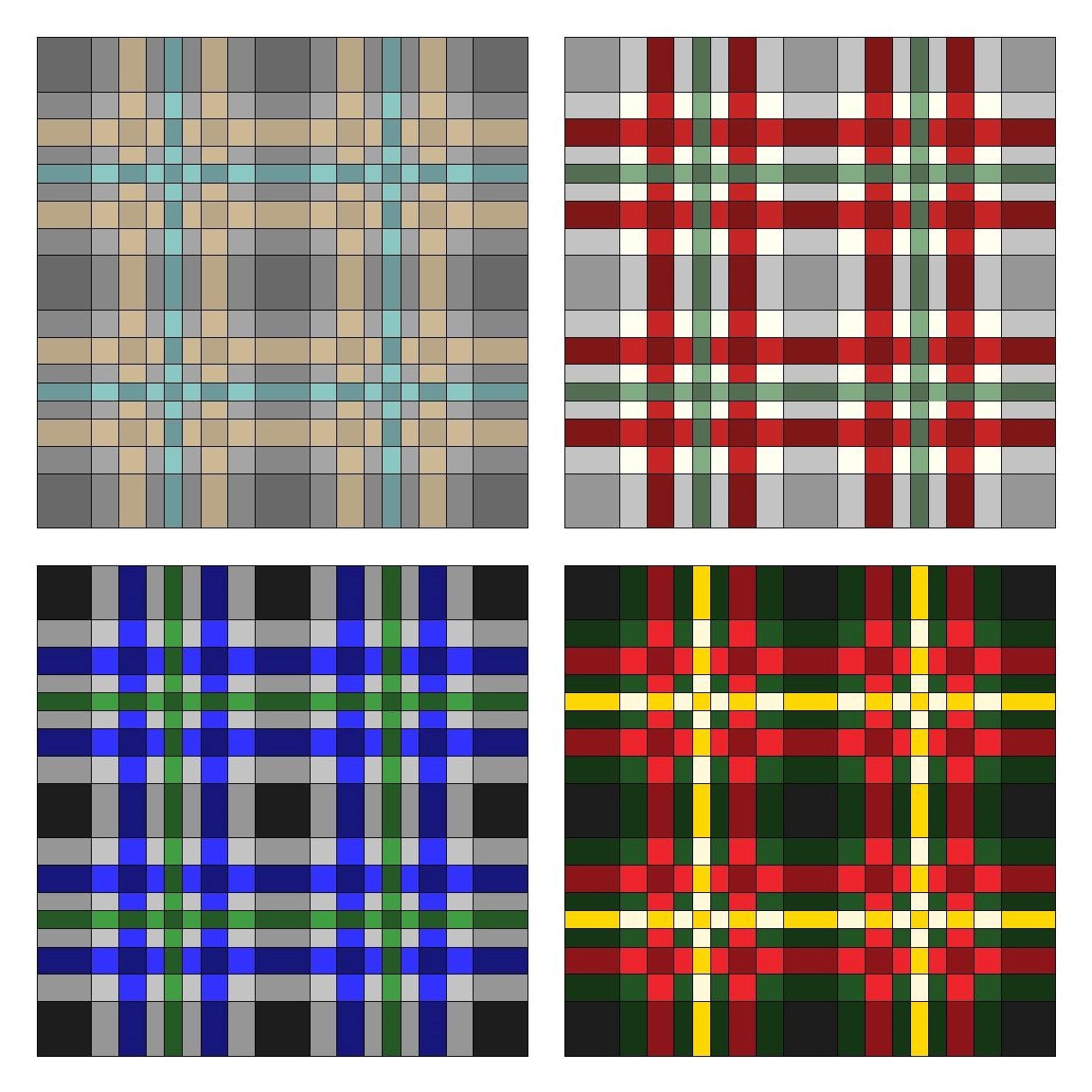Tartan Quilt Pattern - 81